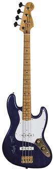 Personalized Purple & Gold Fender Bass Guitar Gifted To Kareem Abdul-Jabbar (Abdul-Jabbar LOA)